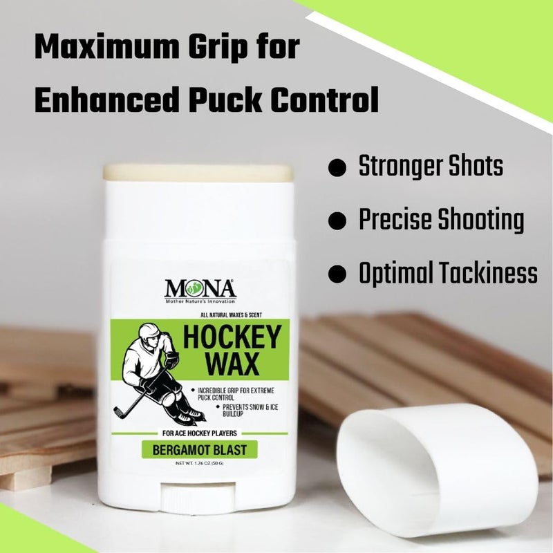 Mona Brands Elite Hockey Stick Wax for Ace Hockey Players | Premium Blade Protection | Improved Puck Control | Prevents Ice Buildup and Soggy Blade Tape - Image 3